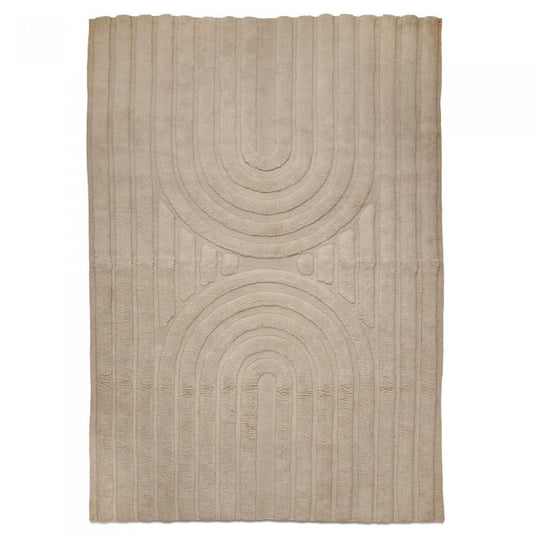 Kurve 170x230 Naturlig Beige