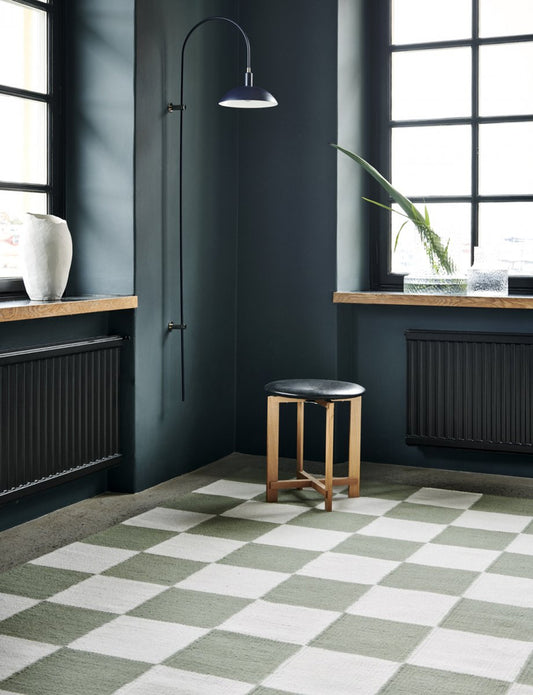 Kvadrater 250x350 Hvid/Grøn