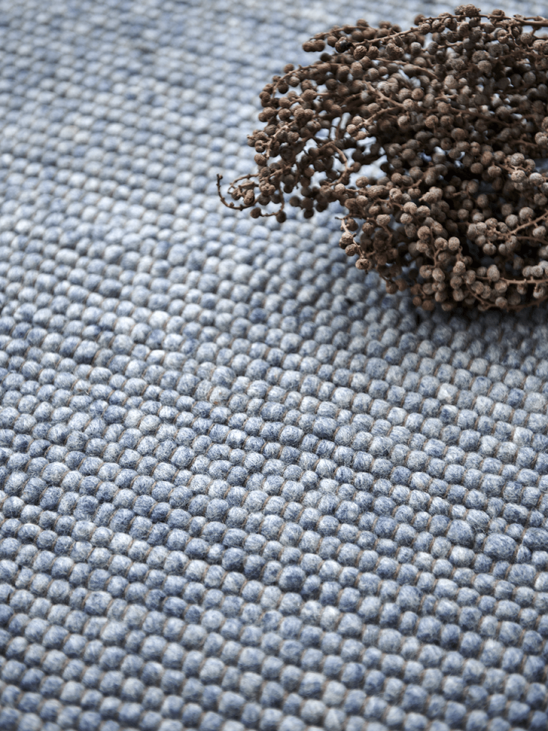 Løber Merino 80x250 Blå - Nordic Unique