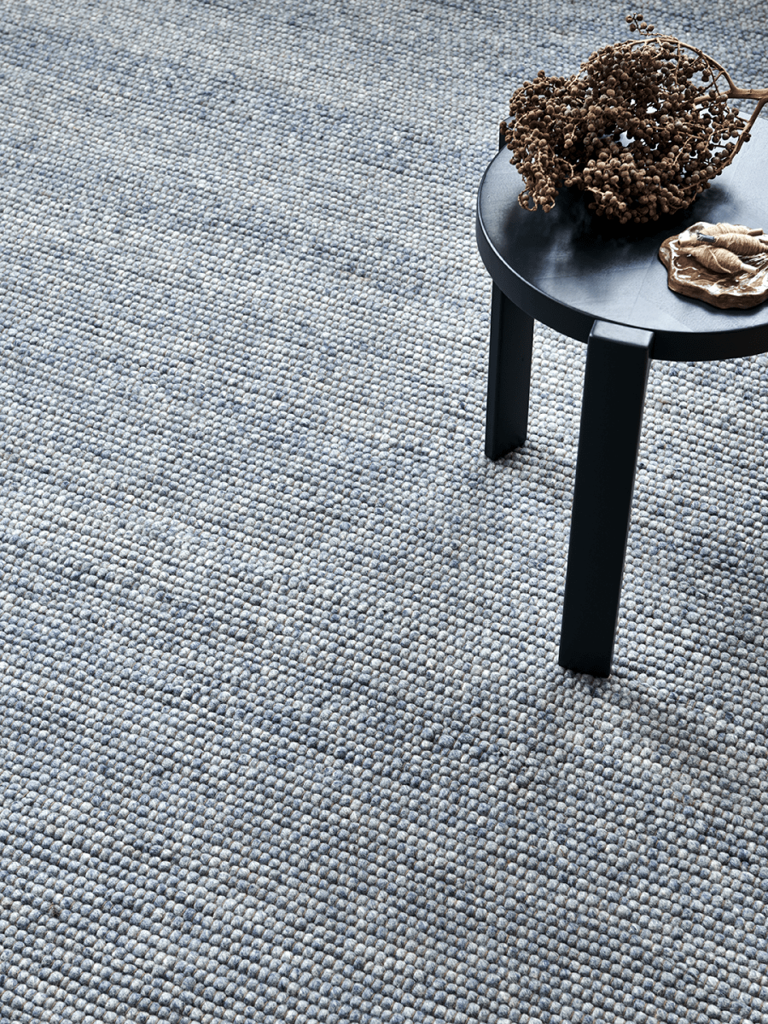 Løber Merino 80x250 Blå - Nordic Unique