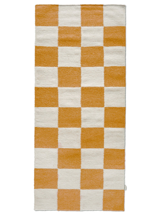 Løber Square 80x200 Gul/Hvid