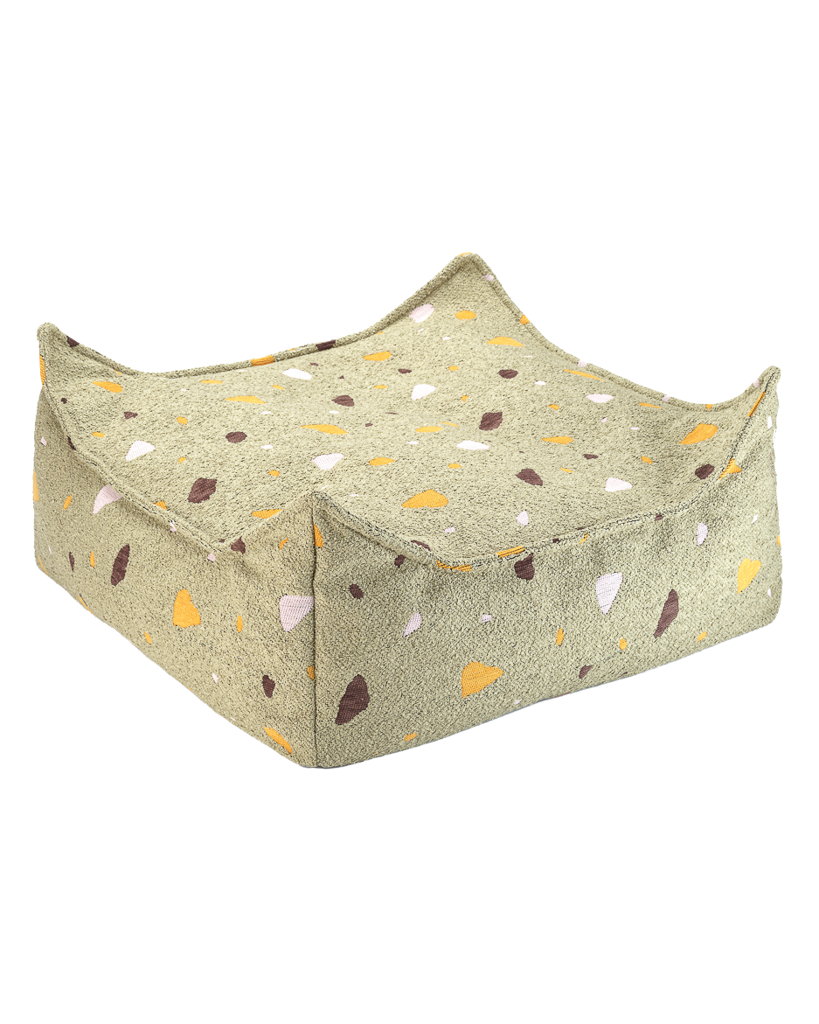 Terrazzo Moss Firkantet Ottoman Skammel